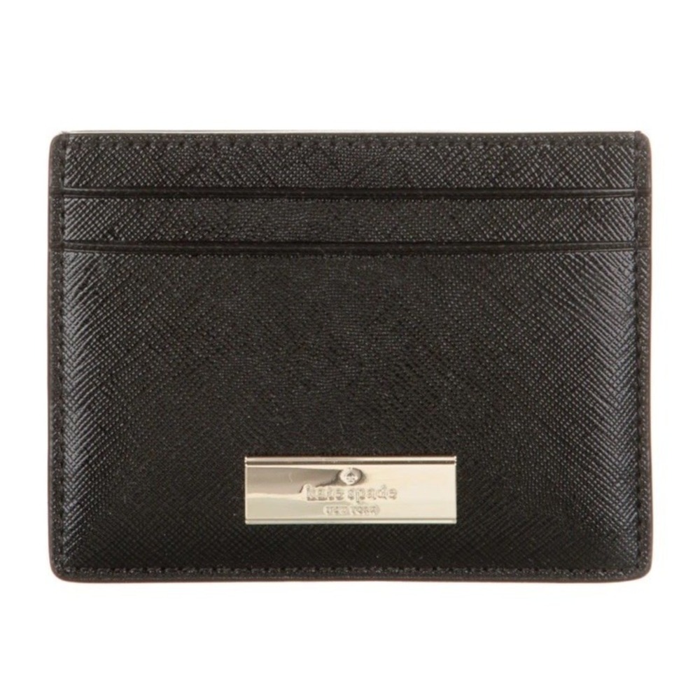 Kate Spade Kenize Card Case Small Cardholder In Black NWT